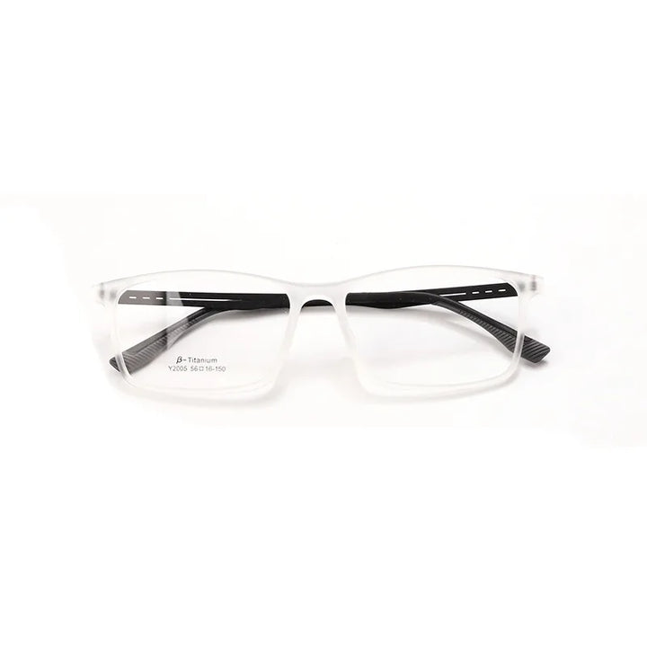 Xbora Unisex Full Rim Square Tr 90 Titanium Eyeglasses 2005