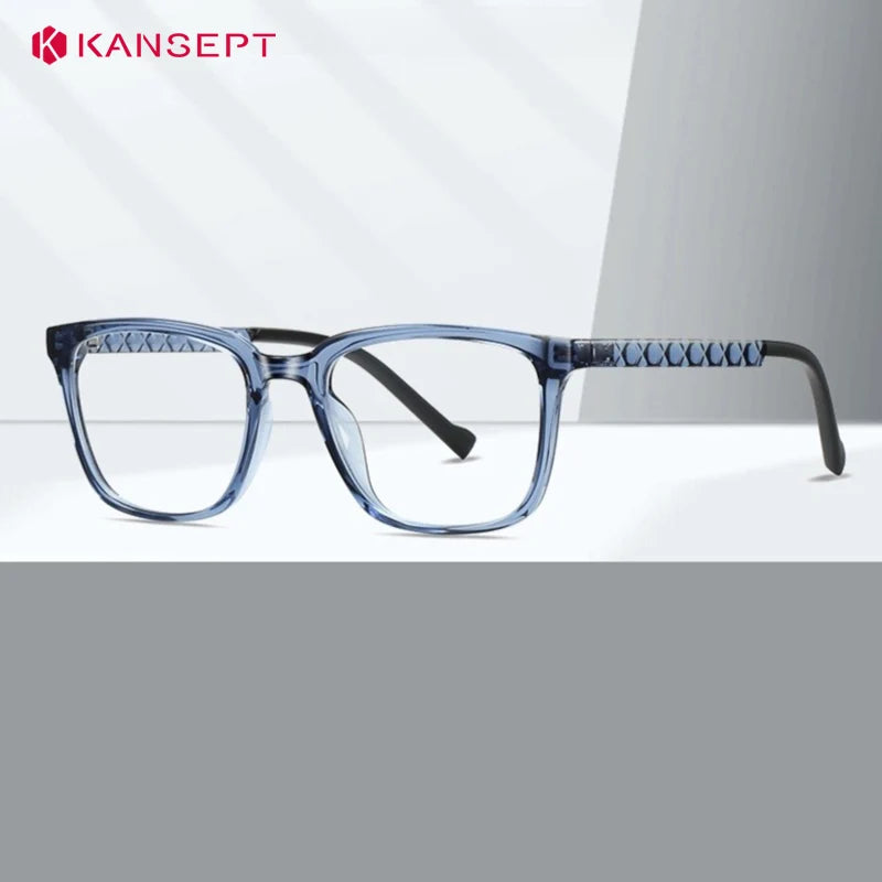 Kansept Unisex Full Rim Square Tr 90 Alloy Reading Glasses 62017