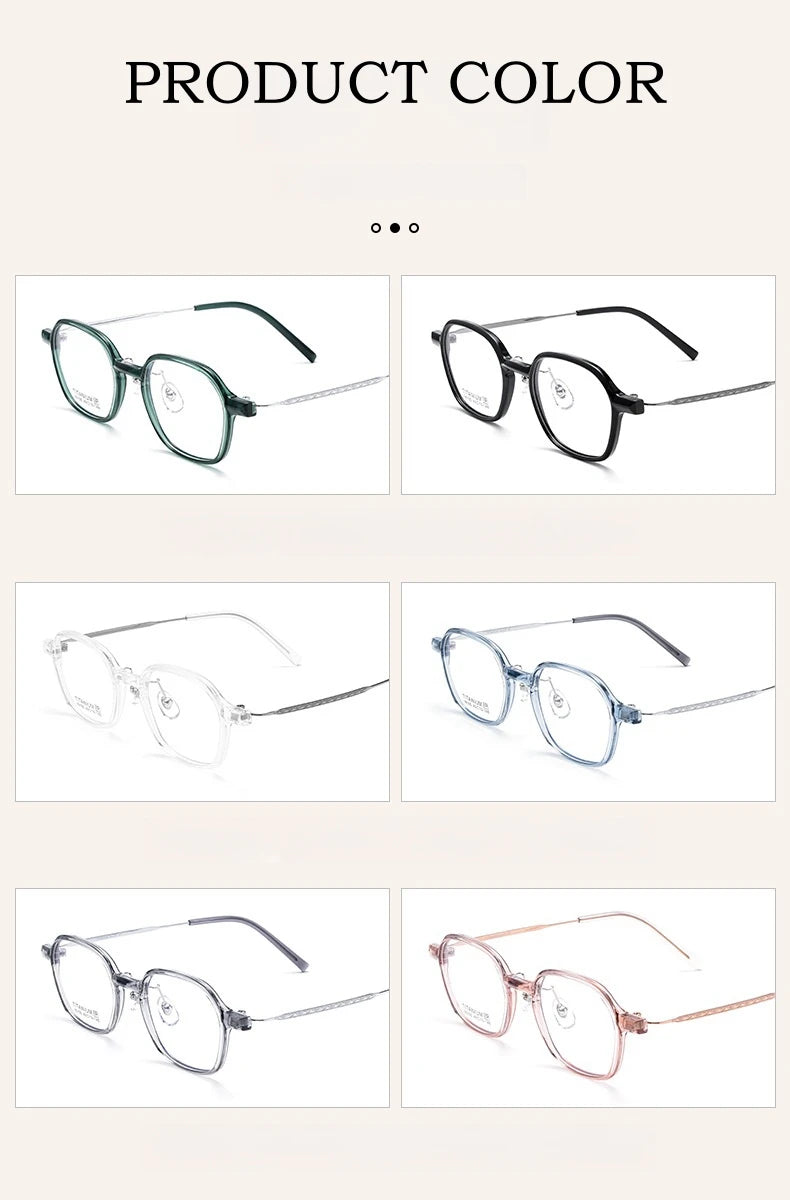 Yimaruili Unisex Full Rim Polygon Tr 90 Titanium Eyeglasses  Y16105 Full Rim Yimaruili Eyeglasses