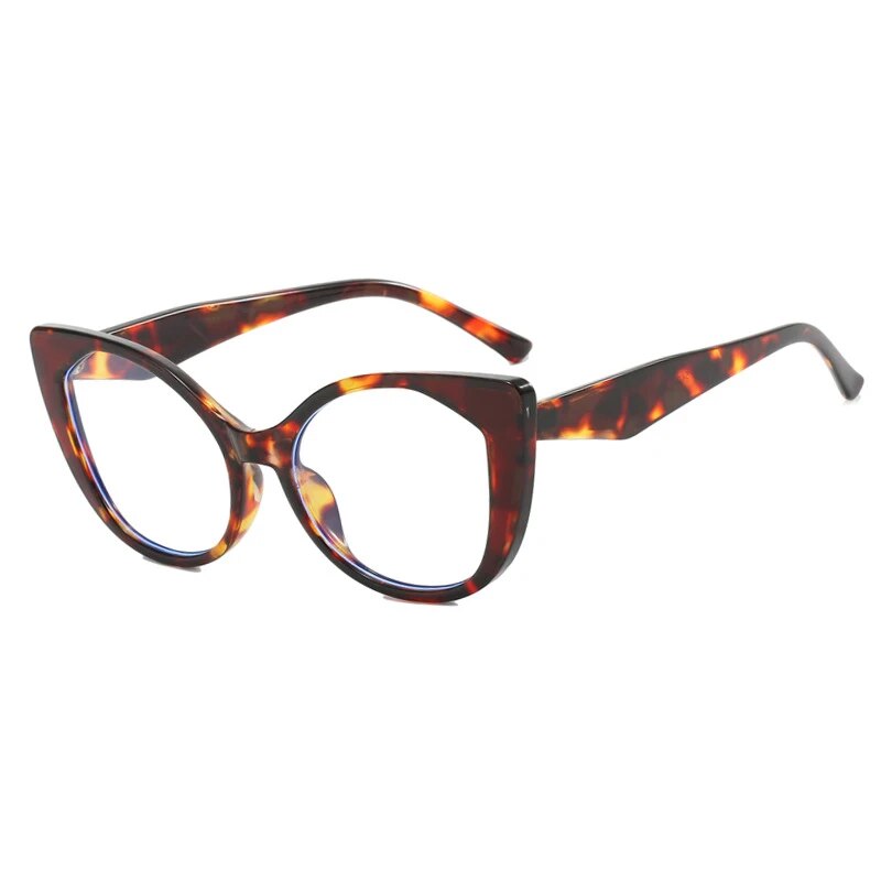 CCspace Women's Full Rim Cat Eye Tr 90 Titanium Hyperopic Eyeglasses R57025 Full Rim CCspace