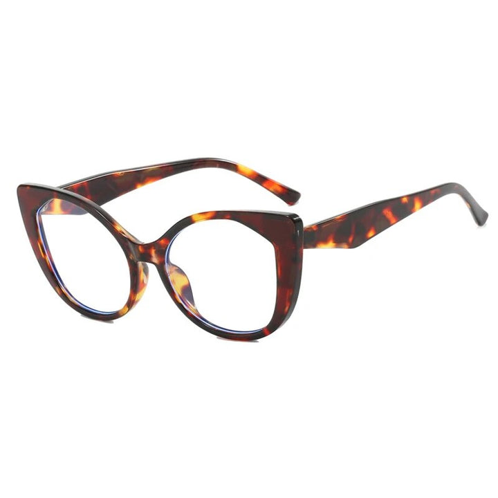 CCspace Women's Full Rim Cat Eye Tr 90 Titanium Hyperopic Eyeglasses R57025 Full Rim CCspace