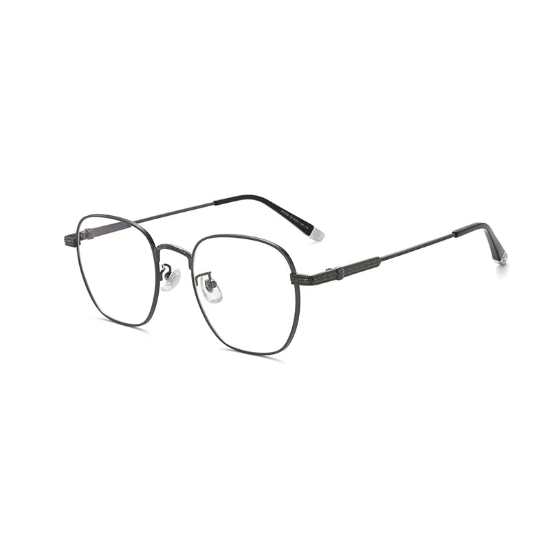 Xbora Unisex Full Rim Polygon Oval Alloy Eyeglasses 08008