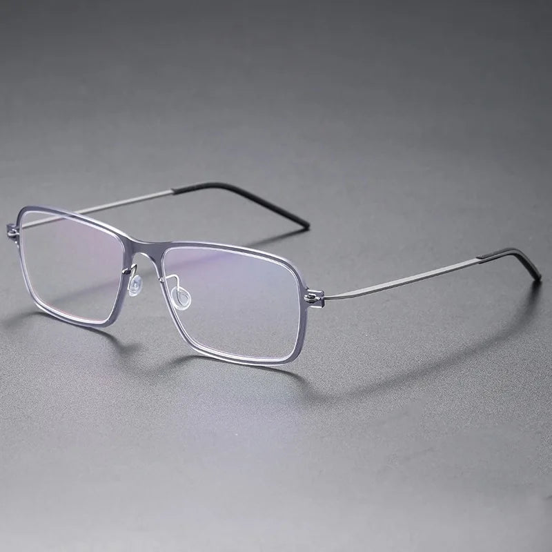 Aimee Unisex Full Rim Square Screwless Titanium Eyeglasses 66501