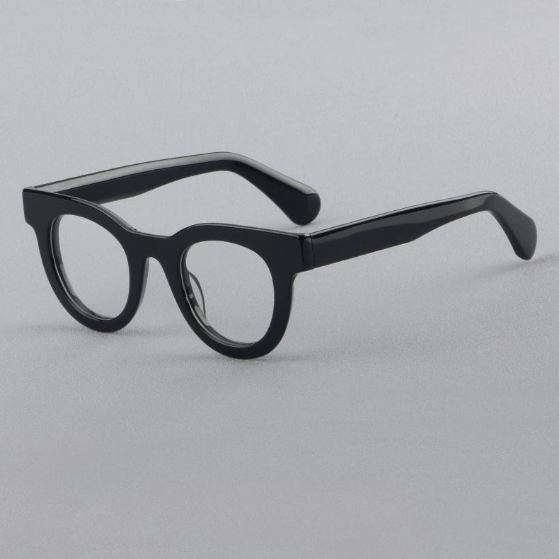 Hewei Unisex Full Rim Oval Thick Acetate Eyeglasses 882259 Full Rim Hewei C5