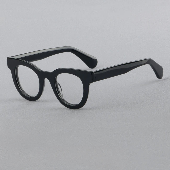 Hewei Unisex Full Rim Oval Thick Acetate Eyeglasses 882259 Full Rim Hewei C5