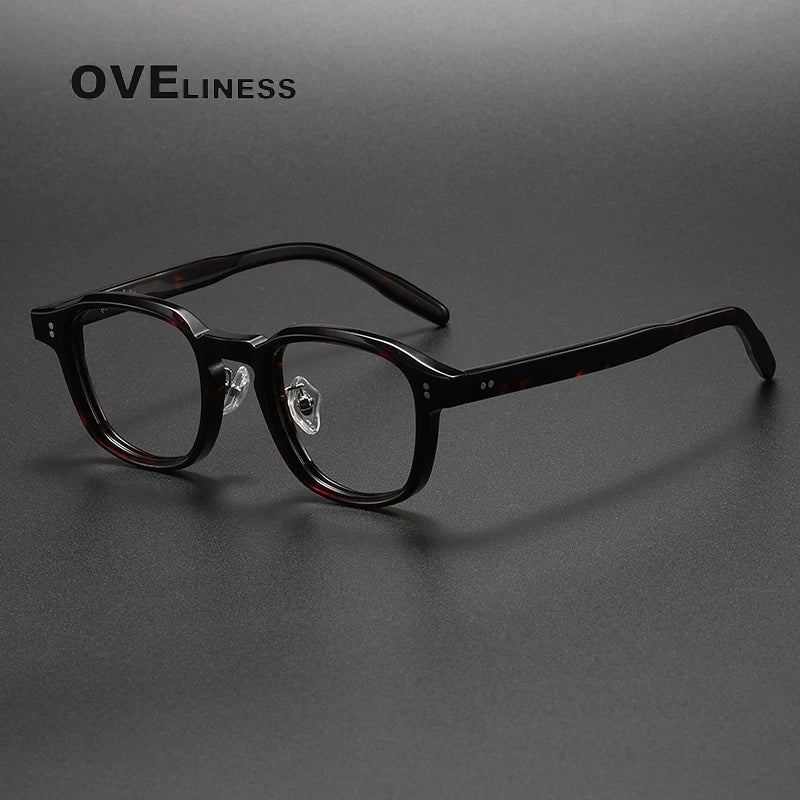 Oveliness Unisex Full Rim Square Acetate Eyeglasses V013 Full Rim Oveliness