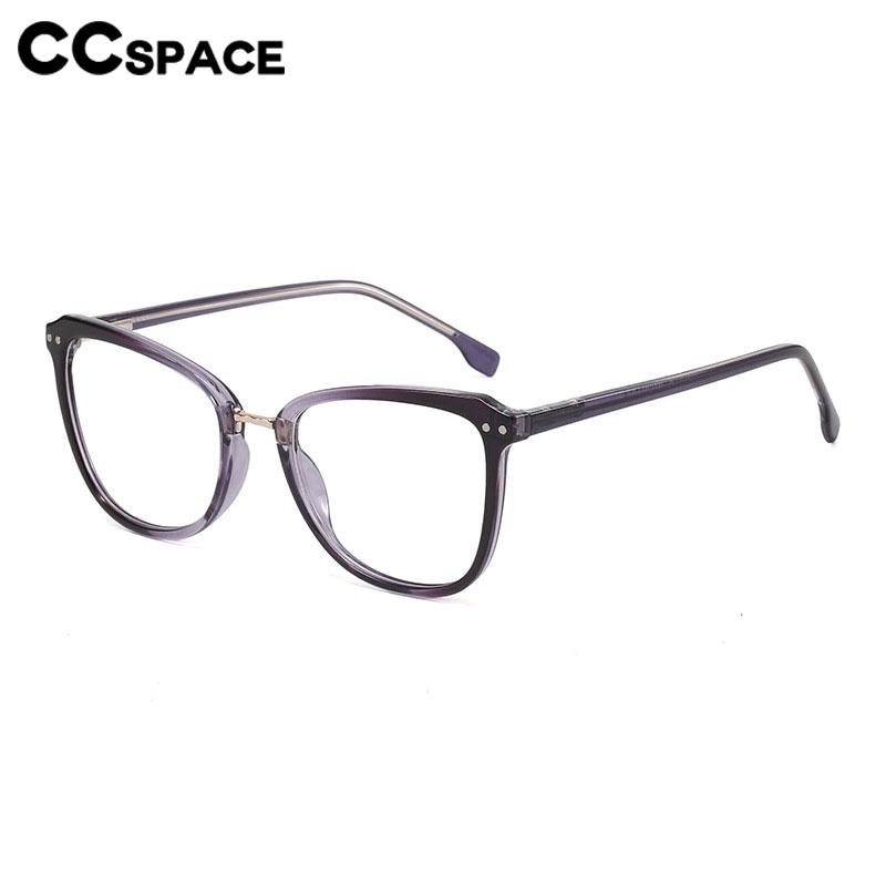 CCspace Unisex Full Rim Large Square Tr 90 Eyeglasses 56686 Full Rim CCspace
