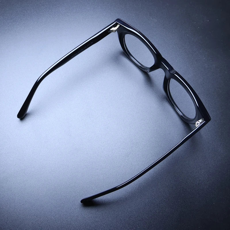 Gatenac Unisex Full Rim Square Acetate Eyeglasses Gxyj1470 Full Rim Gatenac