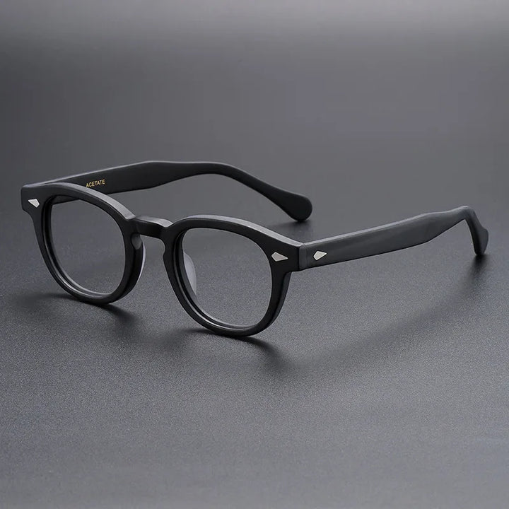 Yimaruili Unisex Full Rim Oval Square Acetate Eyeglasses 56006