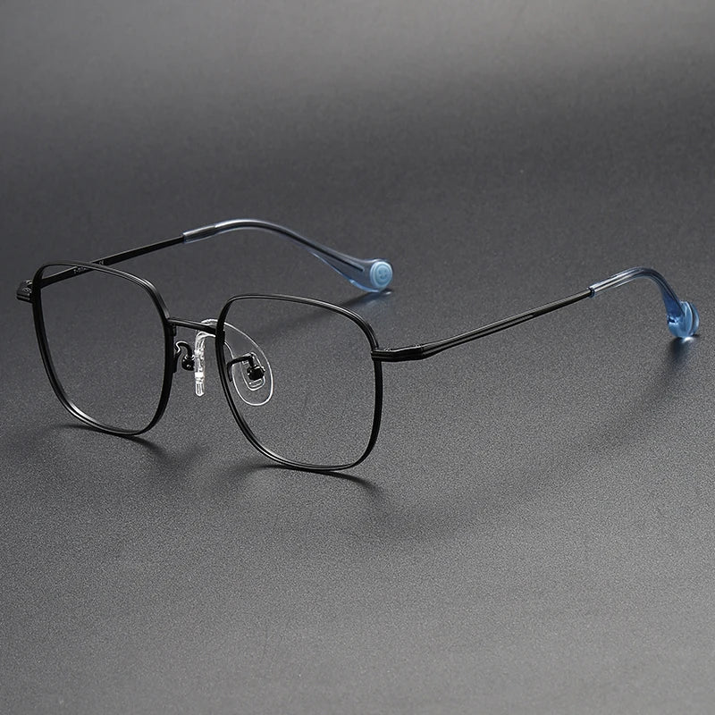 Muzz Unisex Youth's Full Rim Square Titanium Eyeglasses 80953
