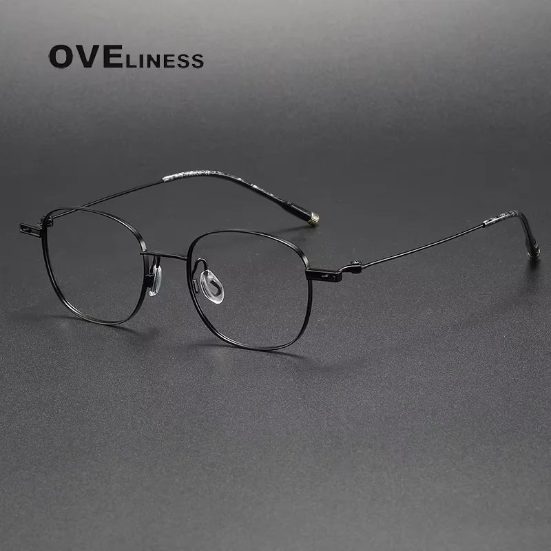Oveliness Women's Full Rim Polygon Square Titanium Eyeglasses 202034