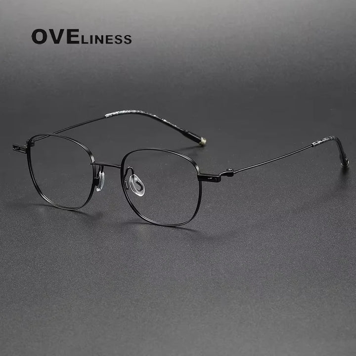 Oveliness Women's Full Rim Polygon Square Titanium Eyeglasses 202034