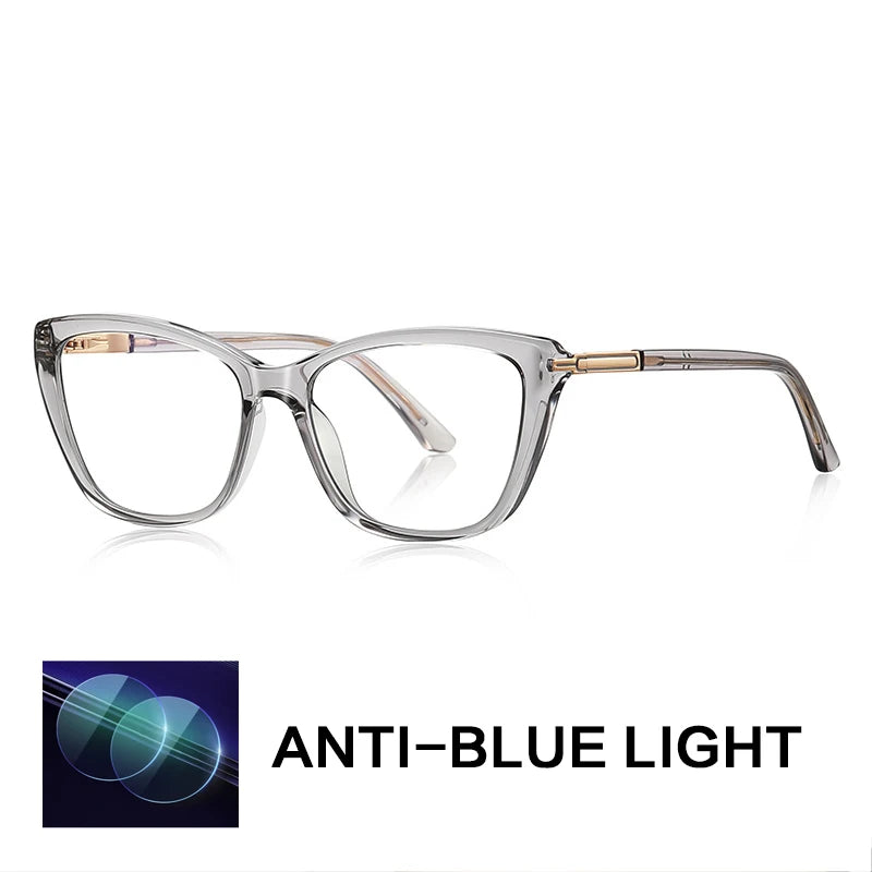 Gatenac Women's Full Rim Square Tr 90 Titanium Reading Glasses Gxy2233