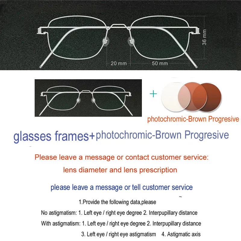 Yujo Unisex Full Rim Oval Square Screwless Steel Eyeglasses 61425