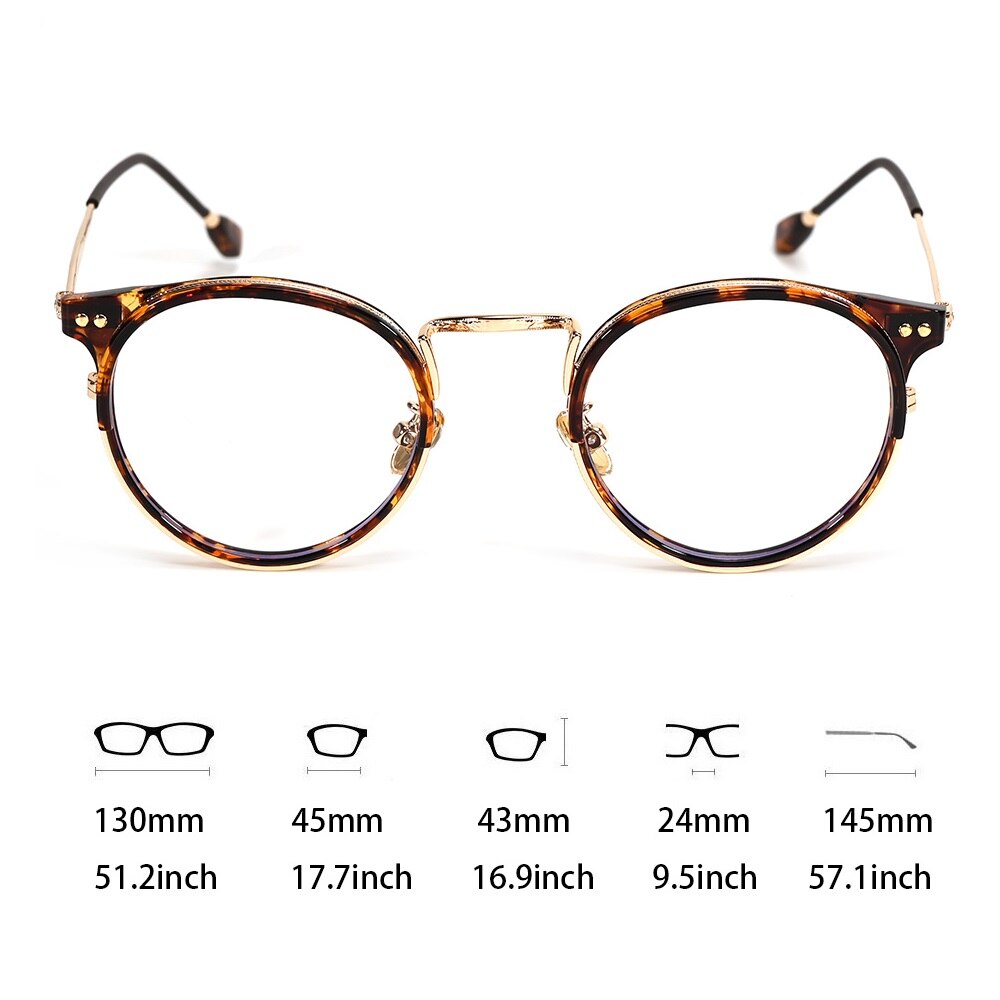 Cubojue Unisex Full Rim Small Round Acetate Alloy Presbyopic Reading Glasses 6809p Reading Glasses Cubojue