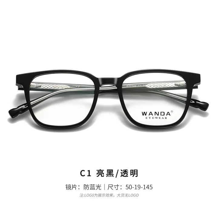 Reven Jate Women's Full Rim Round Square Tr 90 Alloy Eyeglasses 22244