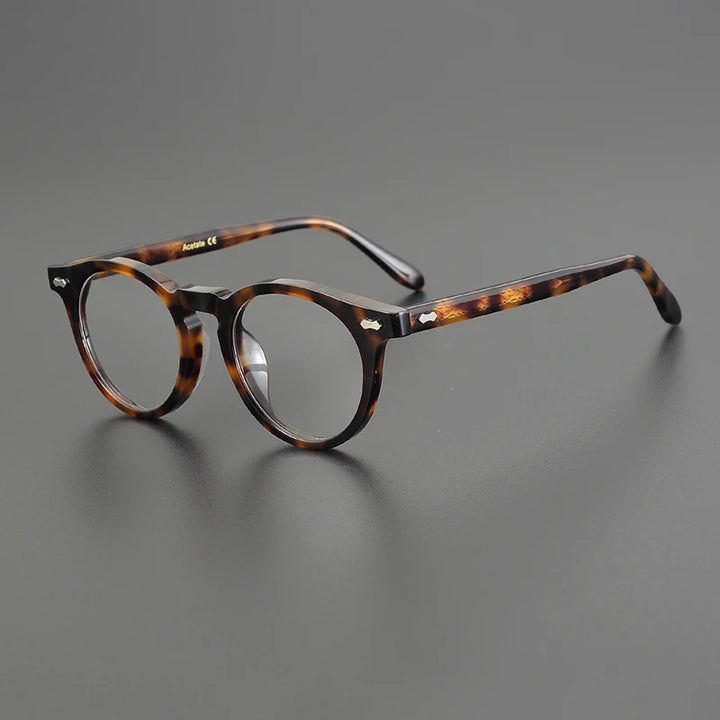 Nobler Unisex Full Rim Round Cat Eye Acetate Eyeglasses C505 Full Rim Nobler