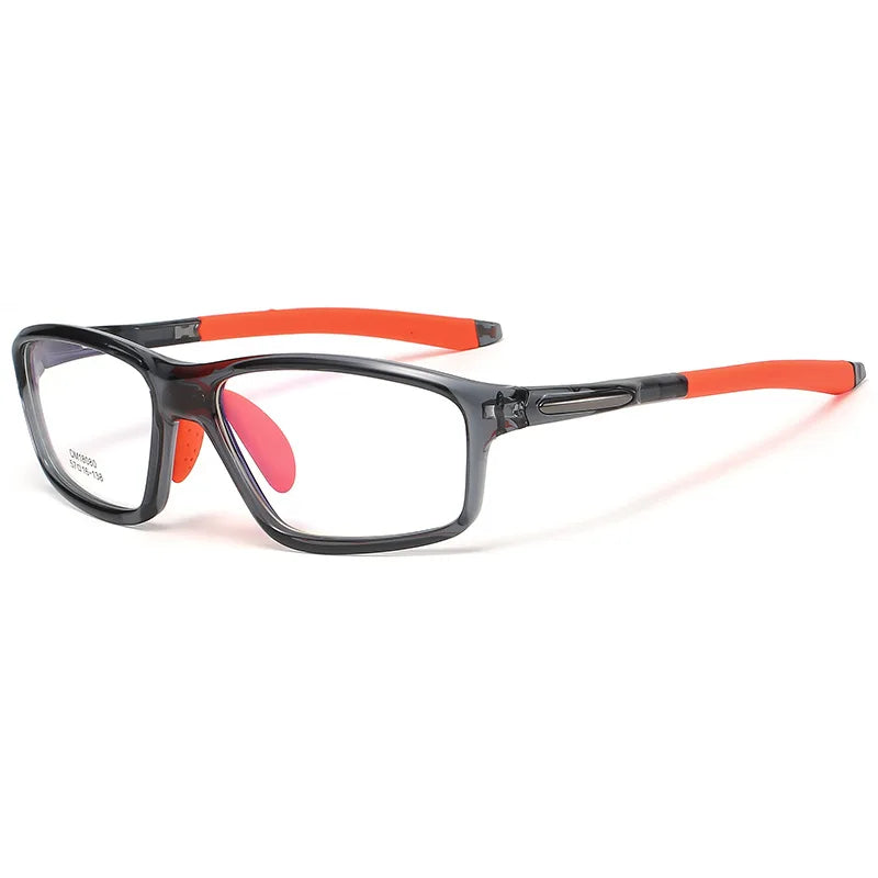 Gmei Men's Full Rim Square Tr 90 Titanium Sport Eyeglasses 818080 Full Rim Gmei Optical C5