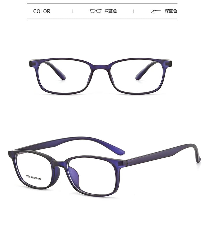 Reven Jate Unisex Small Full Rim Square Plastic Eyeglasses 1056 Full Rim Reven Jate