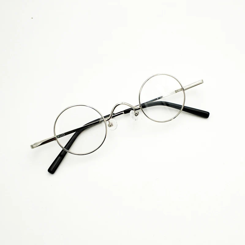 Yujo Unisex Full Rim Small Round Alloy Reading Glasses 811001 Reading Glasses Yujo