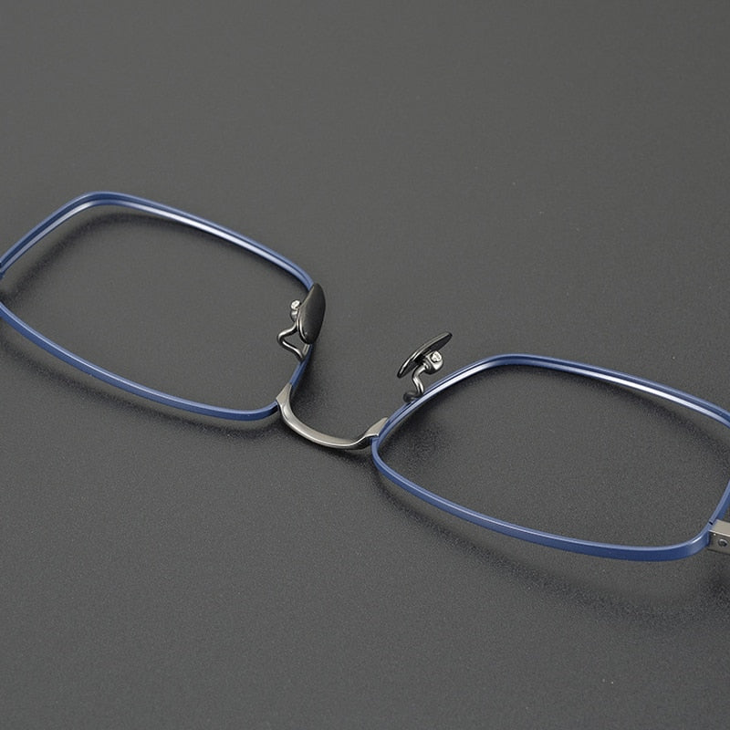 Gatenac Unisex Full Rim Square Titanium Eyeglasses Gxyj1100 Full Rim Gatenac