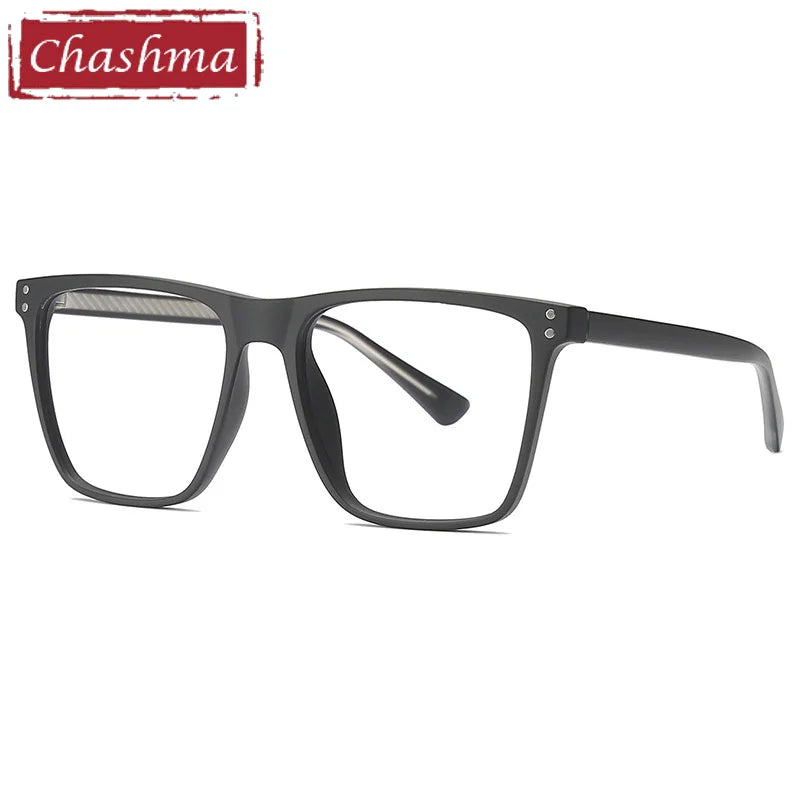 Chashma Ottica Unisex Full Rim Square Tr 90 Titanium Eyeglasses 402023