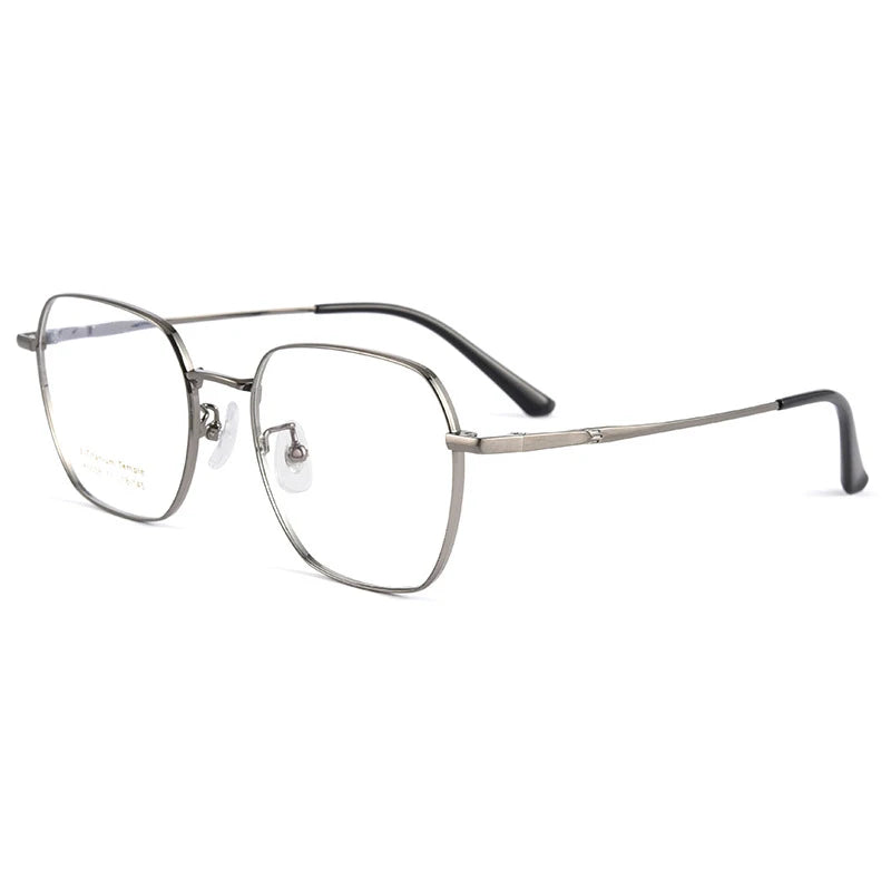 Handoer Women's Full Rim Polygon Square Titanium Eyeglasses 50589