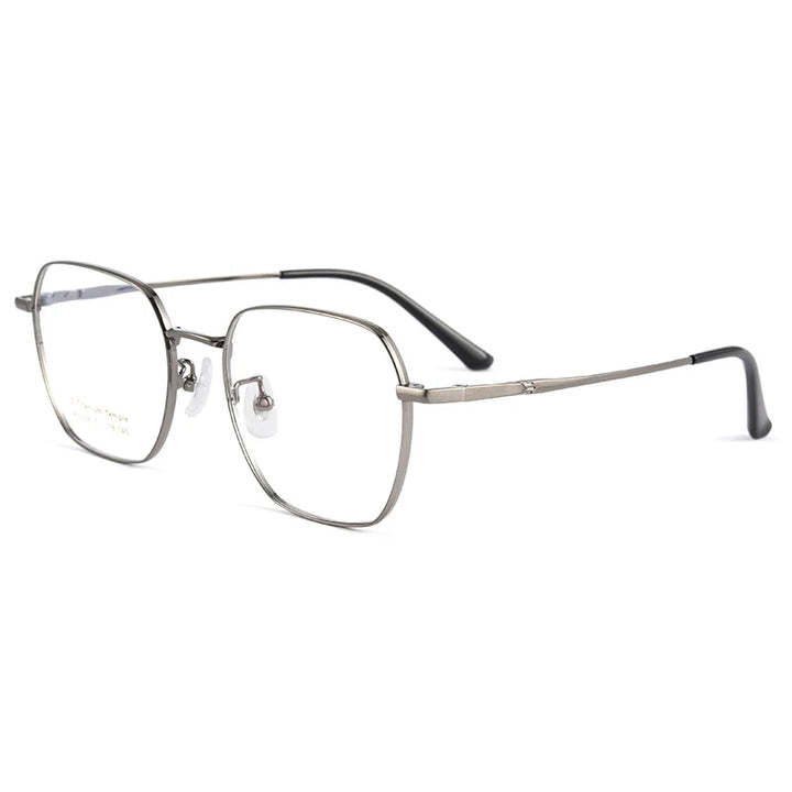 Handoer Women's Full Rim Polygon Square Titanium Eyeglasses 50589