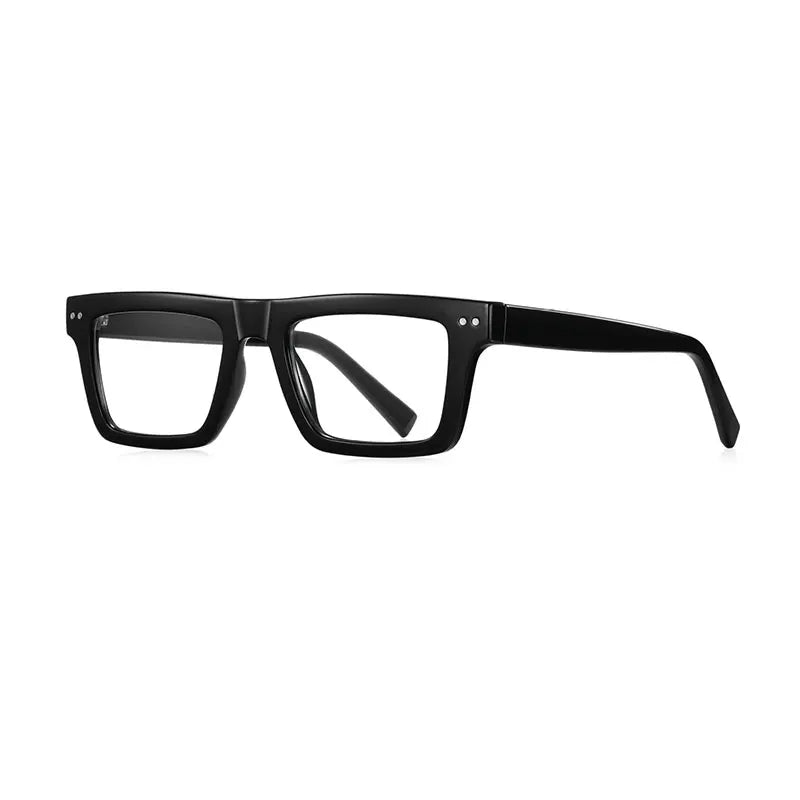 CCspace Unisex Full Rim Square Tr 90 Titanium Eyeglasses 57176 Full Rim CCspace C1Black