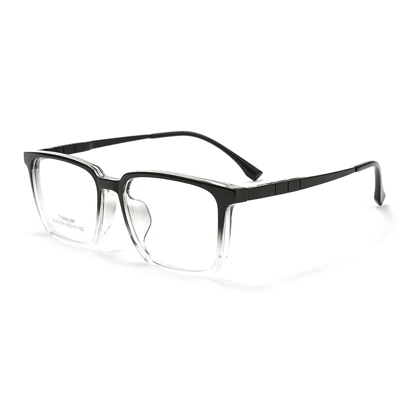Xbora Unisex Full Rim Square Tr 90 Titanium Eyeglasses  61077