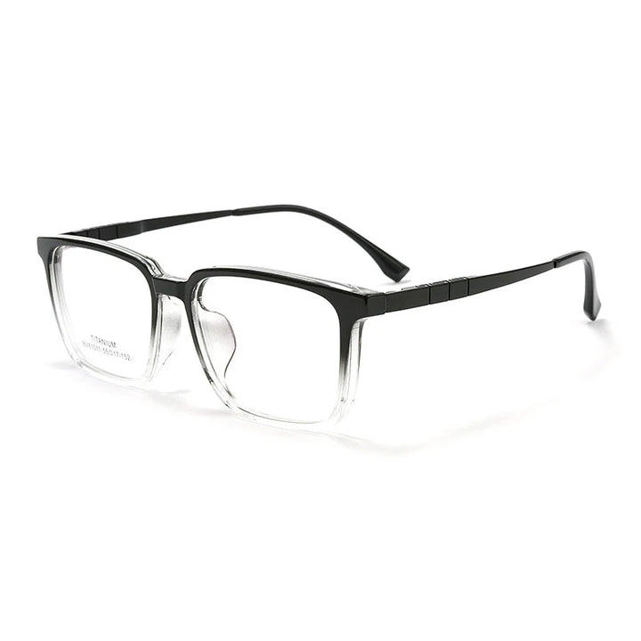 Xbora Unisex Full Rim Square Tr 90 Titanium Eyeglasses  61077