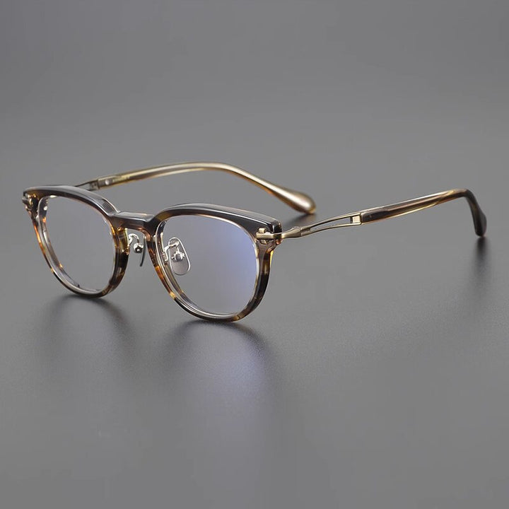 Gatenac Unisex Full Rim Square Acetate Titanium Gxyj1121 Full Rim Gatenac