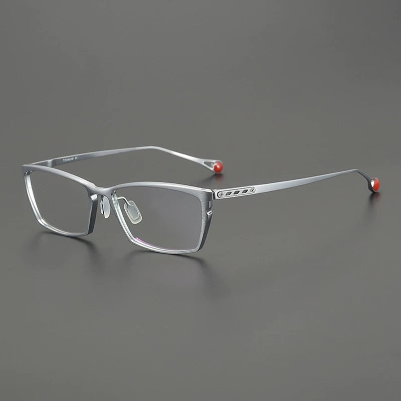 Gatenac Unisex Full Rim Square Brow Line Titanium Eyeglasses Gxyj2117