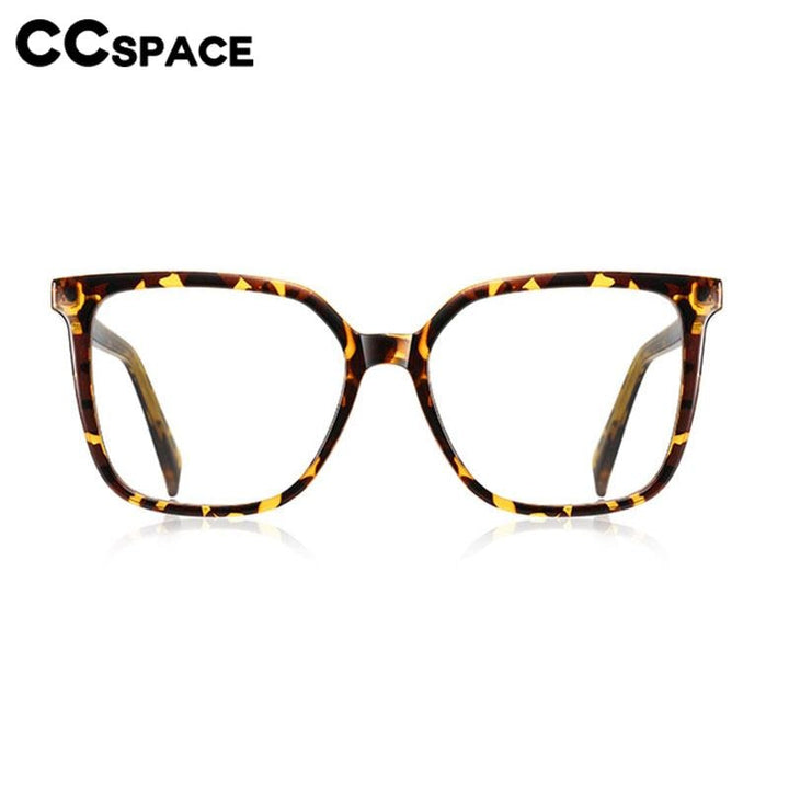 CCspace Unisex Full Rim Square Cat Eye Tr 90 Titanium Eyeglasses 56801 Full Rim CCspace