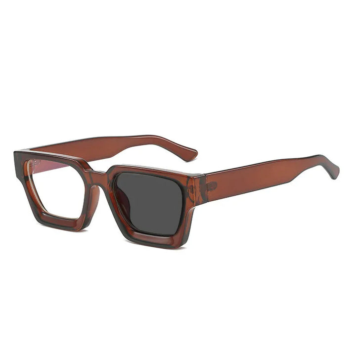Kocolior Unisex Full Rim Square Acetate Hyperopic Reading Glasses 229402 Reading Glasses Kocolior