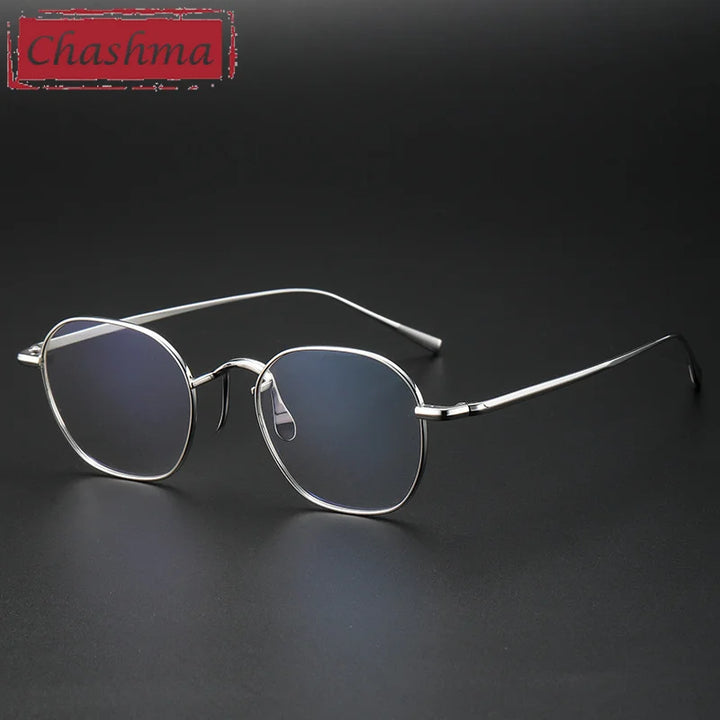 Chashma Ottica Women's Full Rim Polygon Square Titanium Eyeglasses 464544