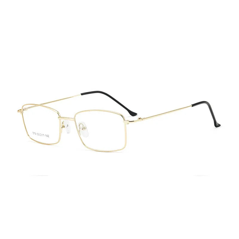 Kocolior Unisex Full Rim Square Alloy Hyperopic Reading Glasses 0319 Reading Glasses Kocolior Gold China 0