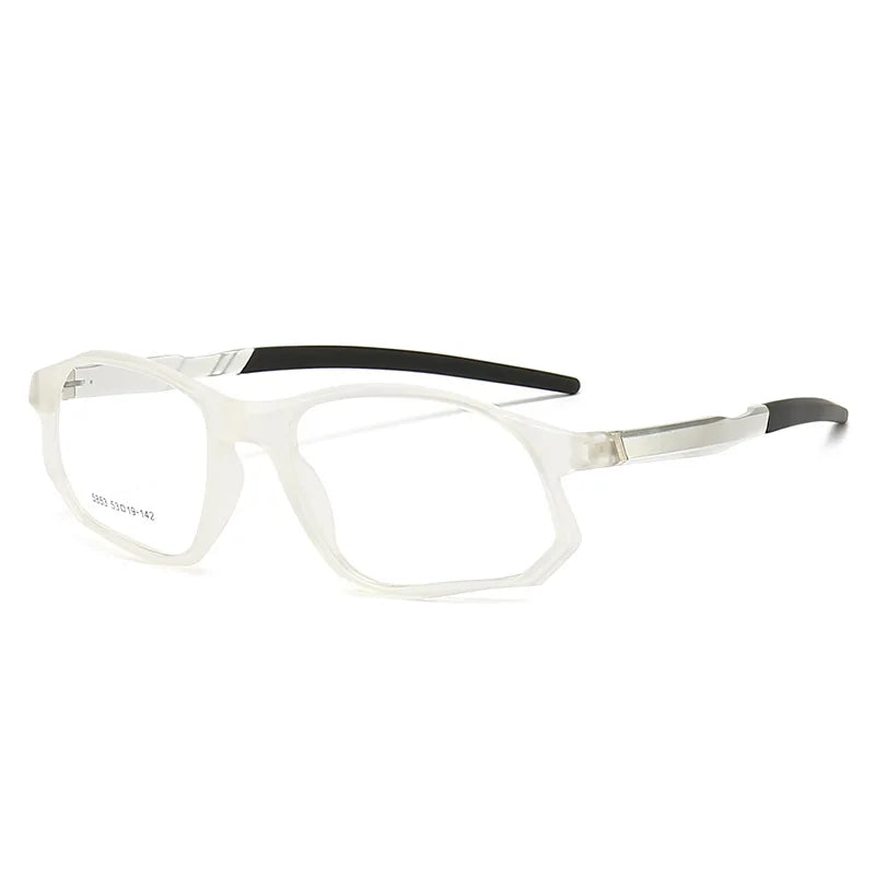 Yimaruili Unisex Full Rim Square Tr 90 Aluminum Sport Eyeglasses 5853