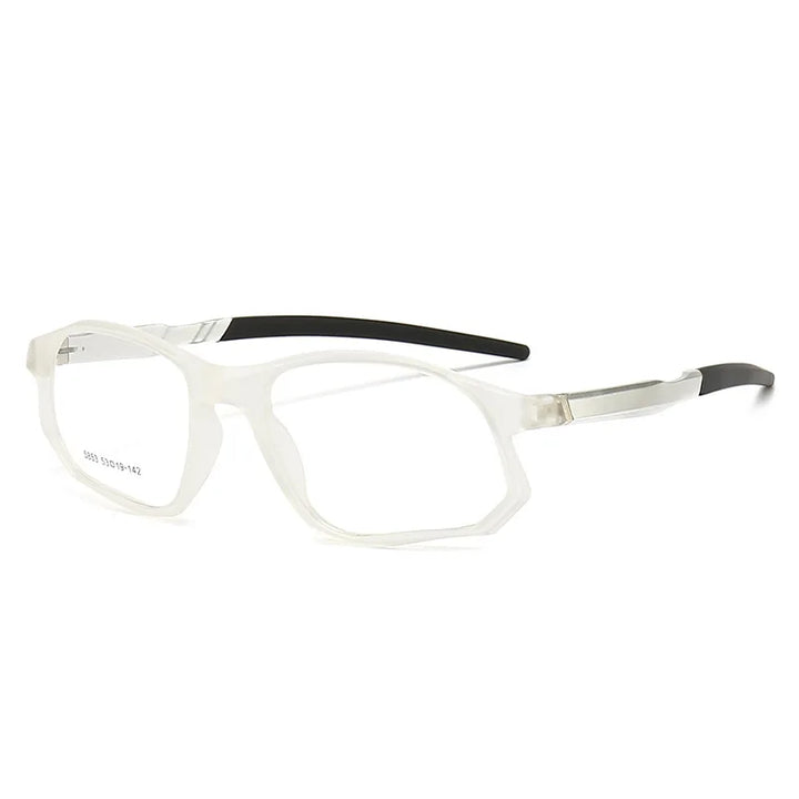 Yimaruili Unisex Full Rim Square Tr 90 Aluminum Sport Eyeglasses 5853