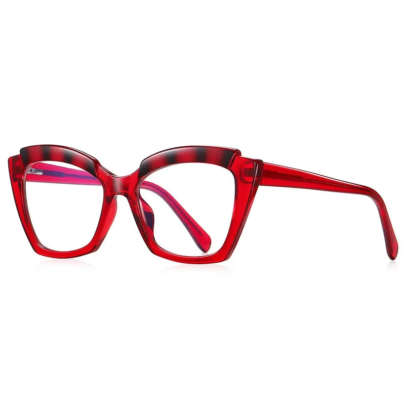 Hotony Unisex Full Rim Square Cat Eye Tr 90 PC Eyeglasses 212299