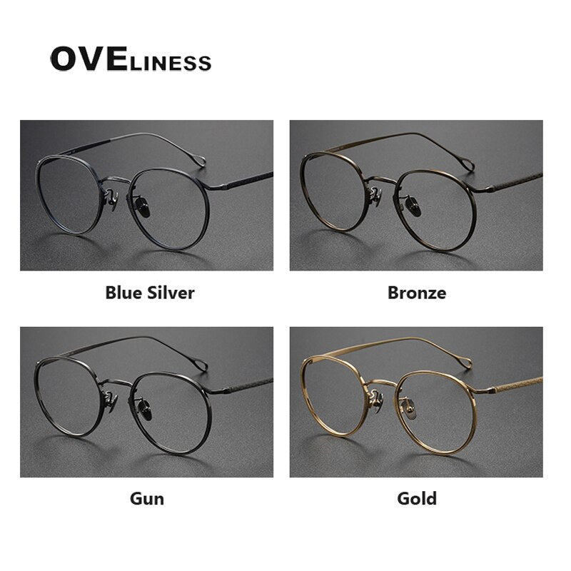 Oveliness Unisex Full Rim Square Titanium Eyeglasses 156b Full Rim Oveliness