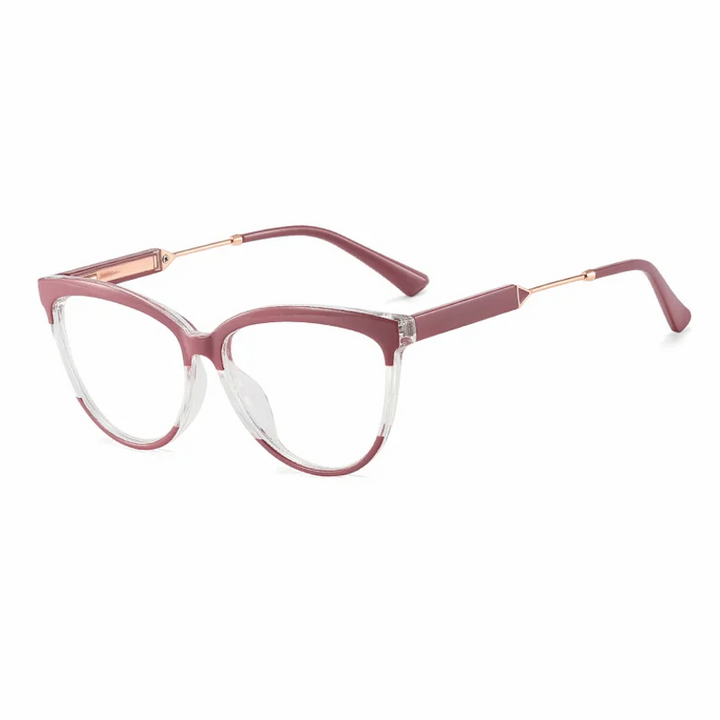 Ralferty Women's Full Rim Square Cat Eye Acetate Eyeglasses 81080