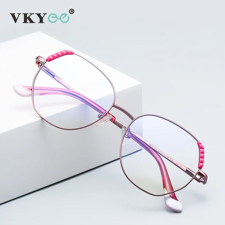 Vicky Unisex Full Rim Polygon Alloy Reading Glasses 3015 Reading Glasses Vicky
