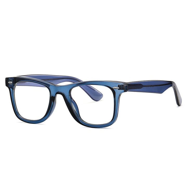 Yimaruili Unisex Full Rim Square Tr 90 Acetate Alloy Eyeglasses  2102 Full Rim Yimaruili Eyeglasses