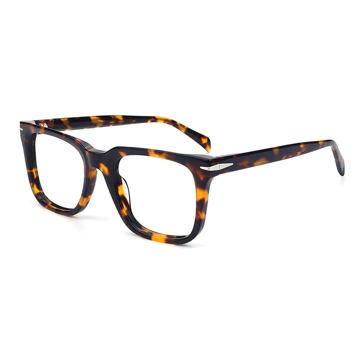 Gatenac Unisex Full Rim Square Thick Acetate Eyeglasses Gxyj1542 Full Rim Gatenac Tortoiseshell
