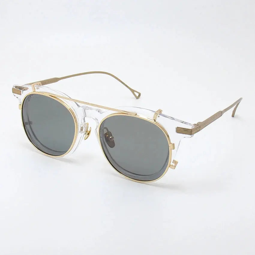 Black Mask Unisex Full Rim Round Acetate Sunglasses 0213 | FuzWeb
