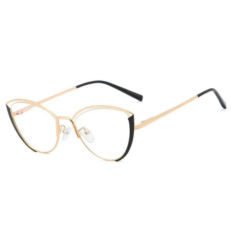 Handoer Women's Full Rim Oval Cat Eye Tr 90 Alloy Eyeglasses 95721