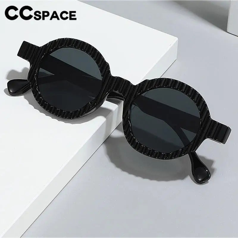 CCspace Women's Full Rim Round Polycarbonate UV400 Sunglasses 57504 Sunglasses CCSpace
