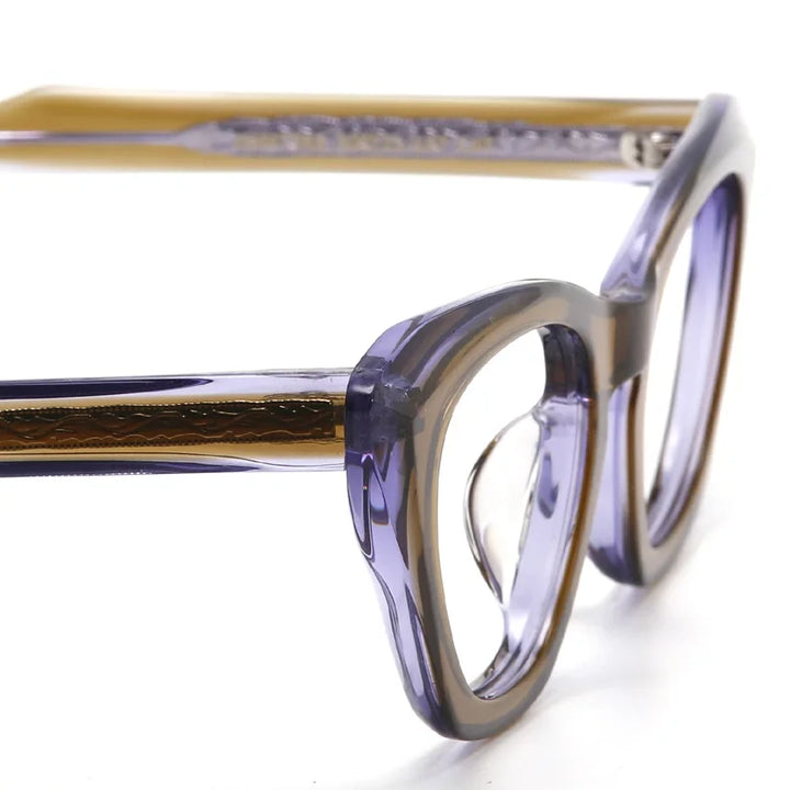 Muzz Women's Full Rim Cat Eye Acetate Eyeglasses 73rx Full Rim Muzz