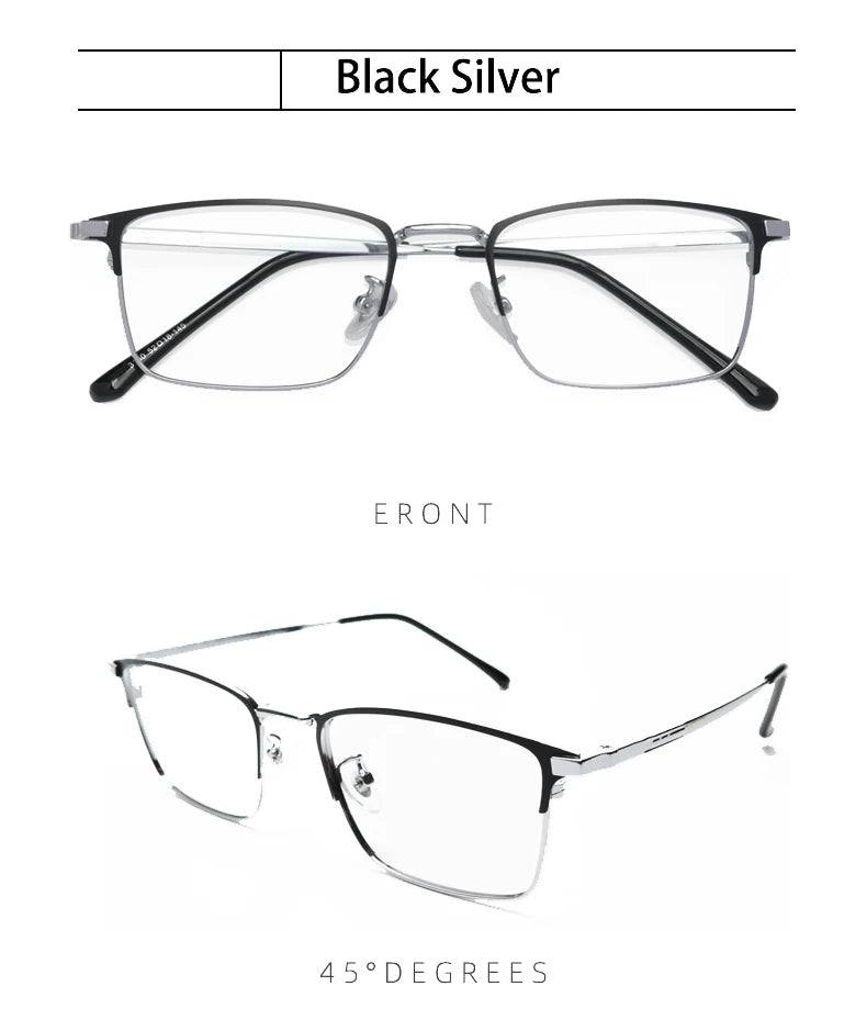 Kocolior Unisex Full Rim Square Alloy Reading Glasses 3160 Reading Glasses Kocolior